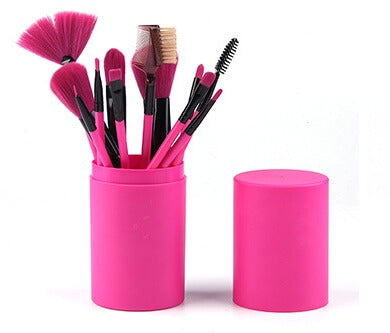 12-Piece Professional Makeup Brush Kit  Lightweight Makeup Brush Set