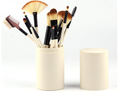 12-Piece Professional Makeup Brush Kit  Lightweight Makeup Brush Set