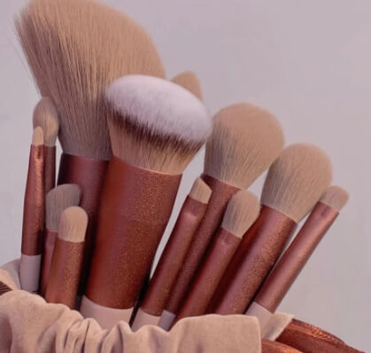 13-Piece Cosmetic Brush Set For Women  Professional Makeup Brush Kit