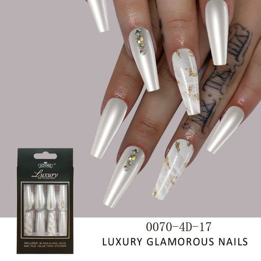 30 Pieces Ballet Style Nail Art Stickers Set | Fake Nail Art Design