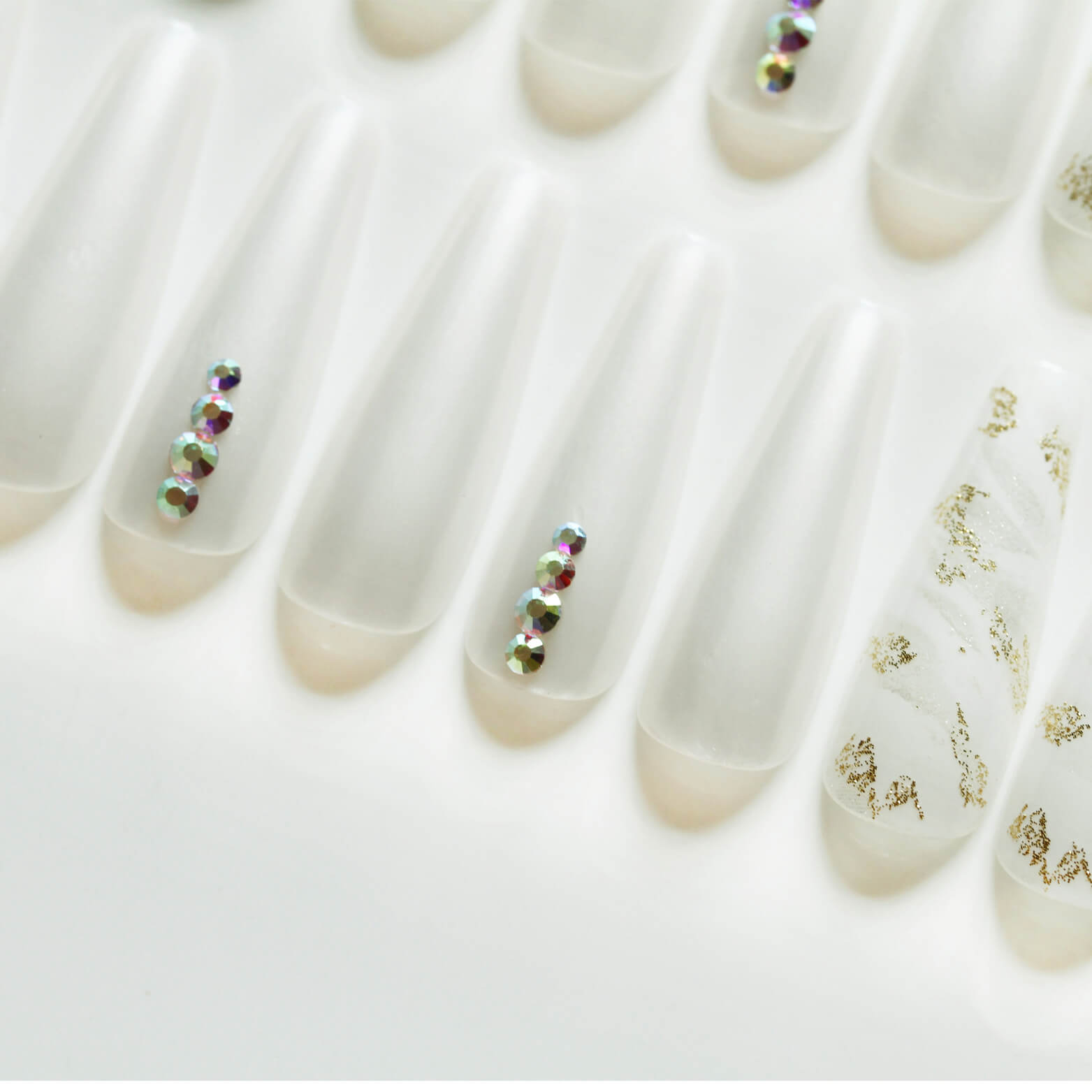 30 Pieces Ballet Style Nail Art Stickers Set | Fake Nail Art Design