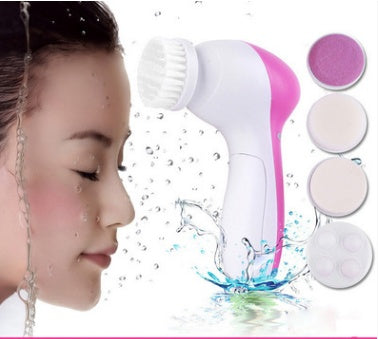 5-In-1 Facial Brush For Exfoliation | Electric Facial Cleansing Device