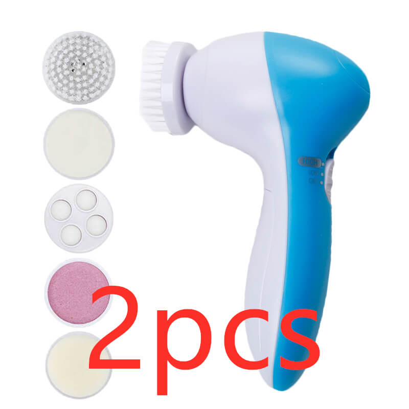 5-In-1 Facial Brush For Exfoliation | Electric Facial Cleansing Device
