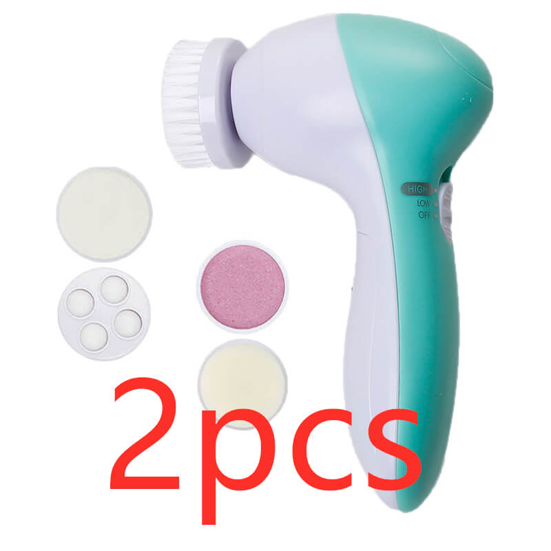 5-In-1 Facial Brush For Exfoliation | Electric Facial Cleansing Device