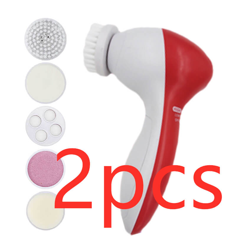 5-In-1 Facial Brush For Exfoliation | Electric Facial Cleansing Device