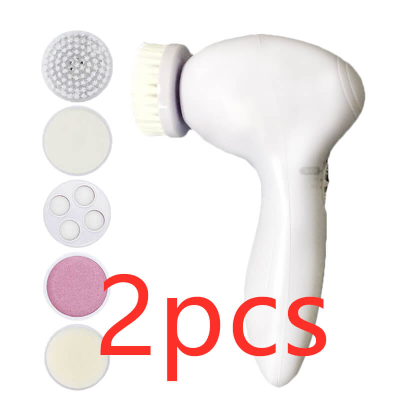 5-In-1 Facial Brush For Exfoliation | Electric Facial Cleansing Device