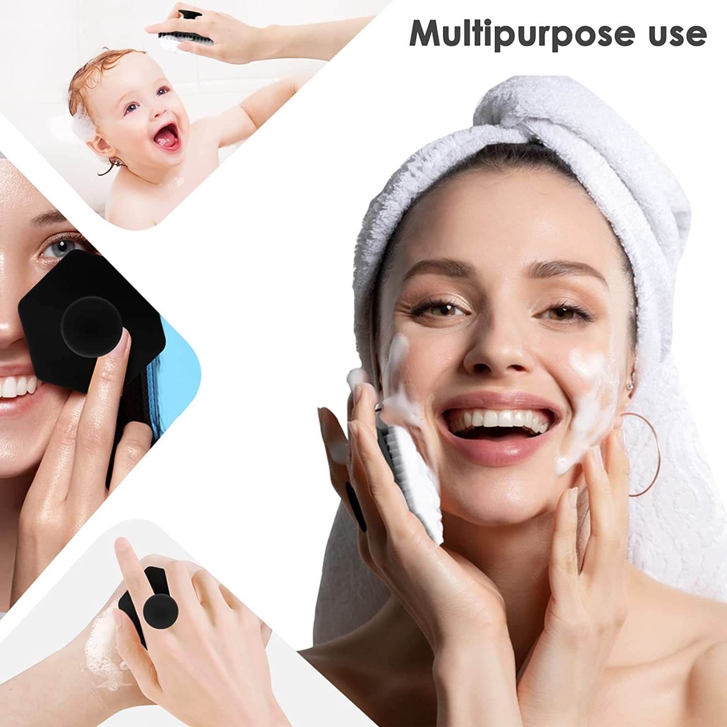 Best Silicone Face Cleansing Brush  Gentle Exfoliating Silicone Scrub