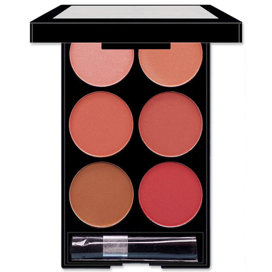 Boutique Style Blush For Natural Makeup Look  Six Shade Blush Palette