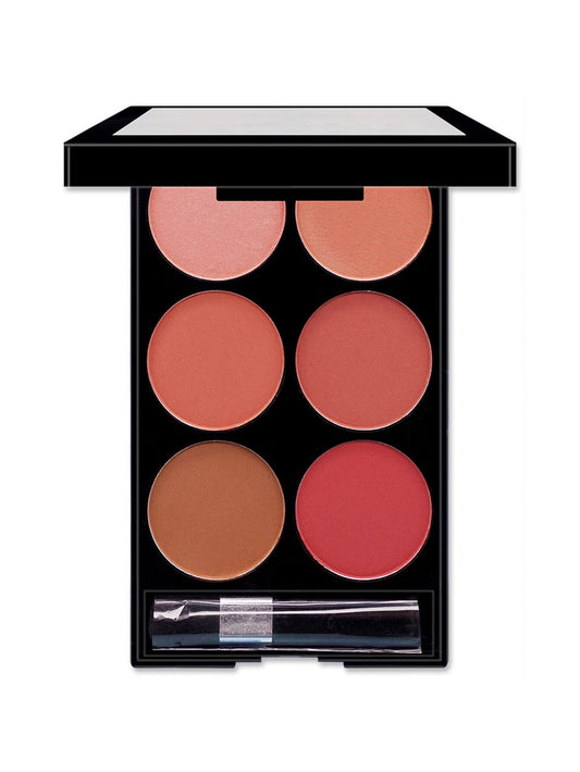 Boutique Style Blush For Natural Makeup Look  Six Shade Blush Palette