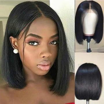 Brazilian Remy Human Hair Bob Wig Natural Look |   Human Hair Bob Wig