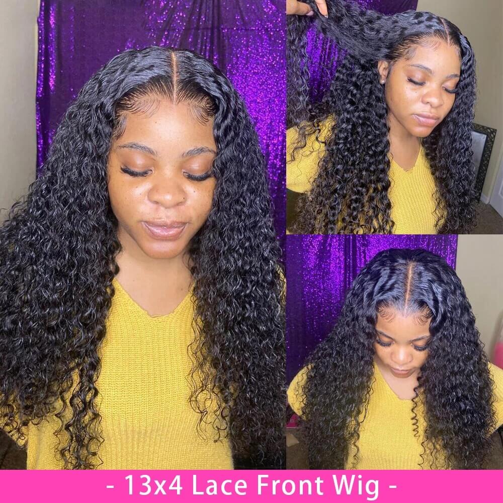   Curly Human Hair Lace Wig Hair Line   Lace Curly Human Hair Wig