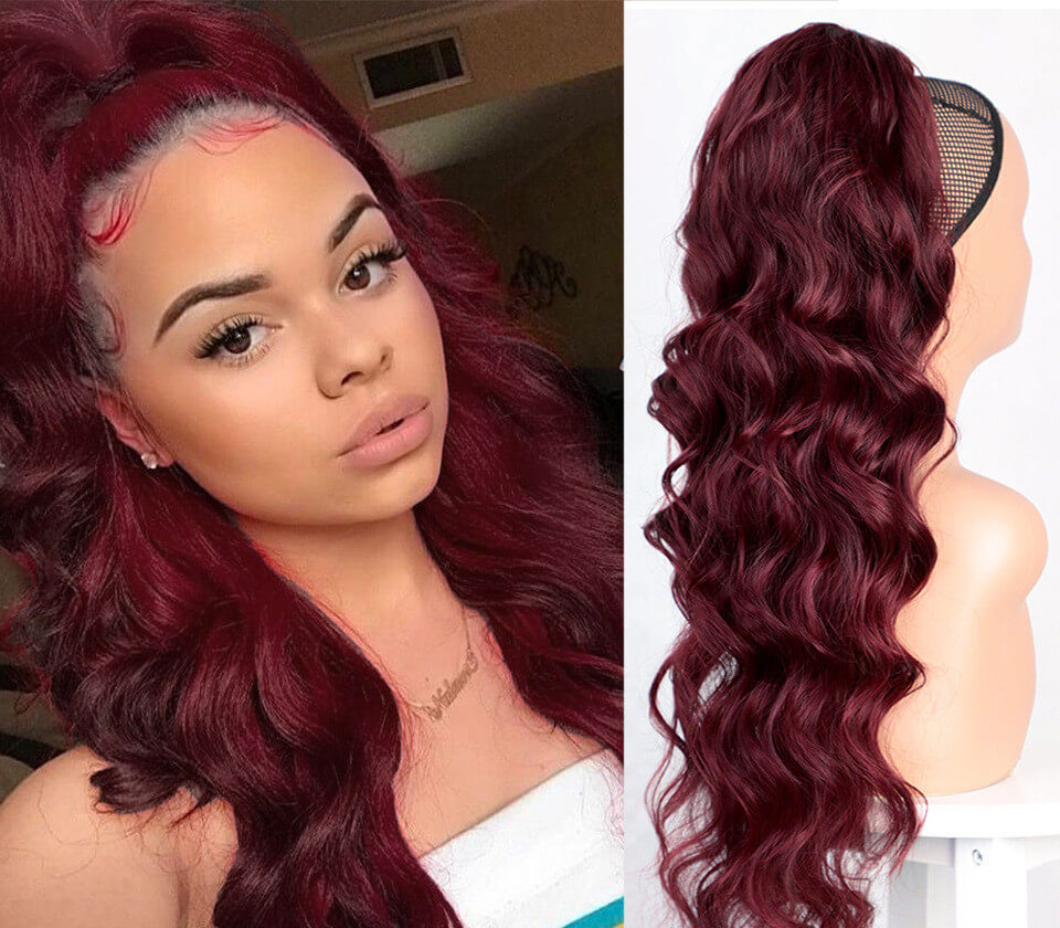 Drawstring Curly Ponytail Extension | Chemical Fiber Ponytail Wig