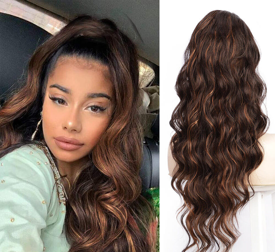 Drawstring Curly Ponytail Extension | Chemical Fiber Ponytail Wig