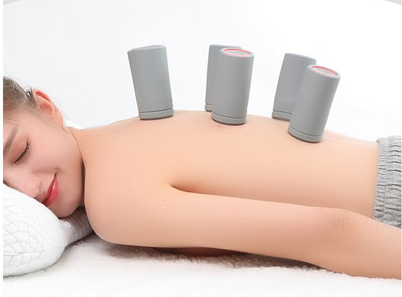 Electric Silicone Cupping Therapy Massager For Back Pain  EMS Cupping