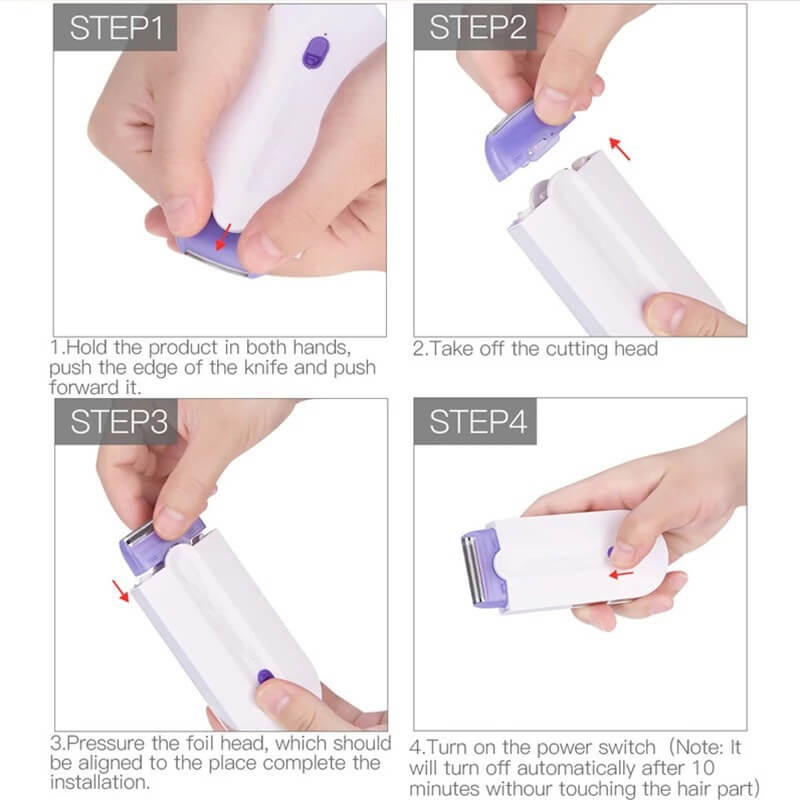 Facial Hair Removal Device With Blue Light | Laser Hair Removal Device