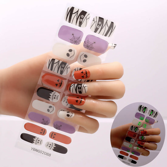 Gel Nail Stickers With Lamp Curing | Semi Cured Gel Nail Stickers