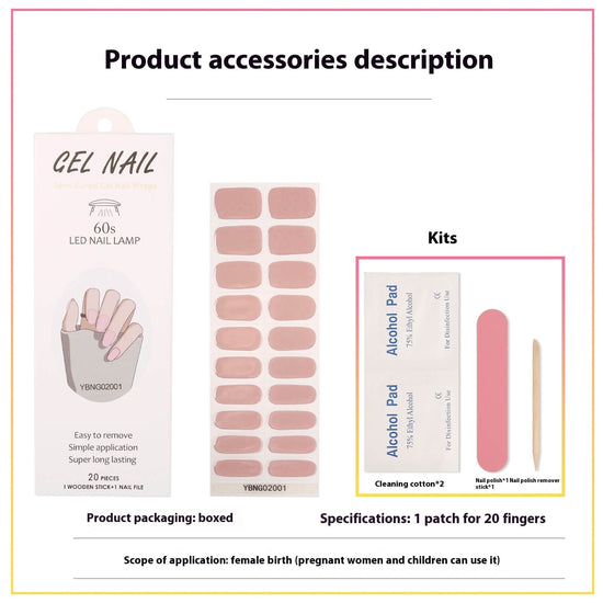 Gel Nail Stickers With Lamp Curing | Semi Cured Gel Nail Stickers