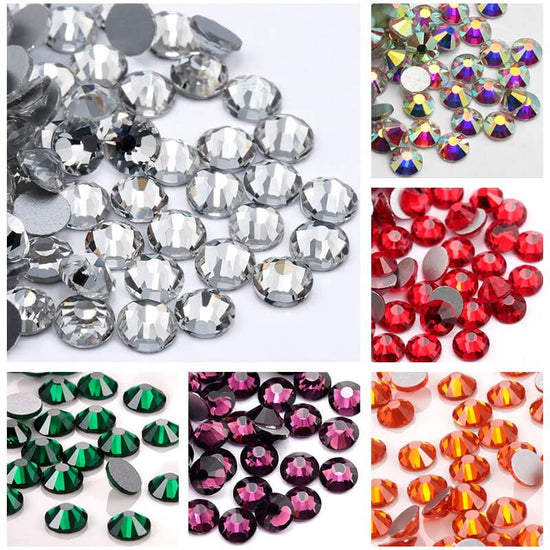 Glass Flat Back Rhinestones For Nails  Nail Drill Accessories