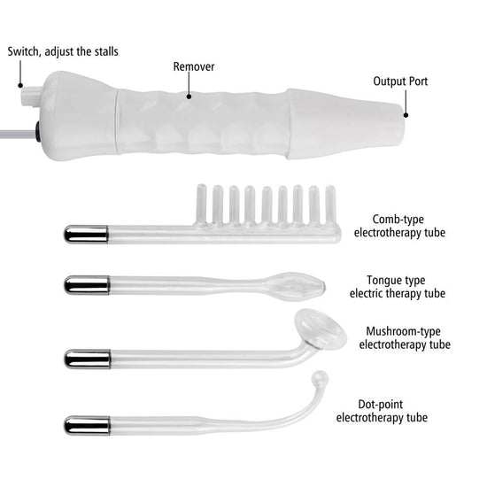 High Frequency Skin Therapy Wand | Facial Electrotherapy Machine