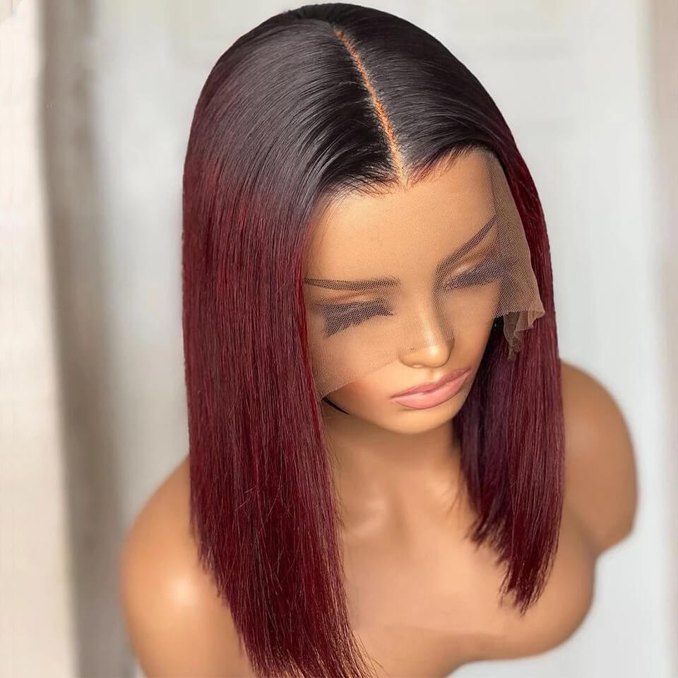 High Quality 1B-99J Lace Front Bob Wig | Colored Bob Human Hair Wig