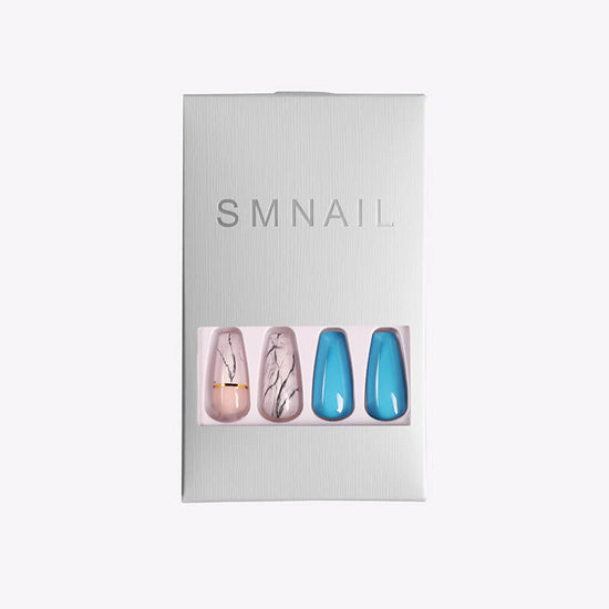 Long Ballet Coffin Fake Nails Set | Coffin Shape Press On Nails