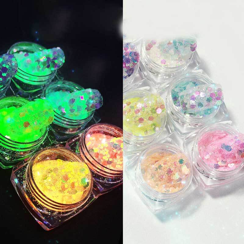 Mixed Color Glitter Set For Acrylic Nails | Nail Art Glitter Set