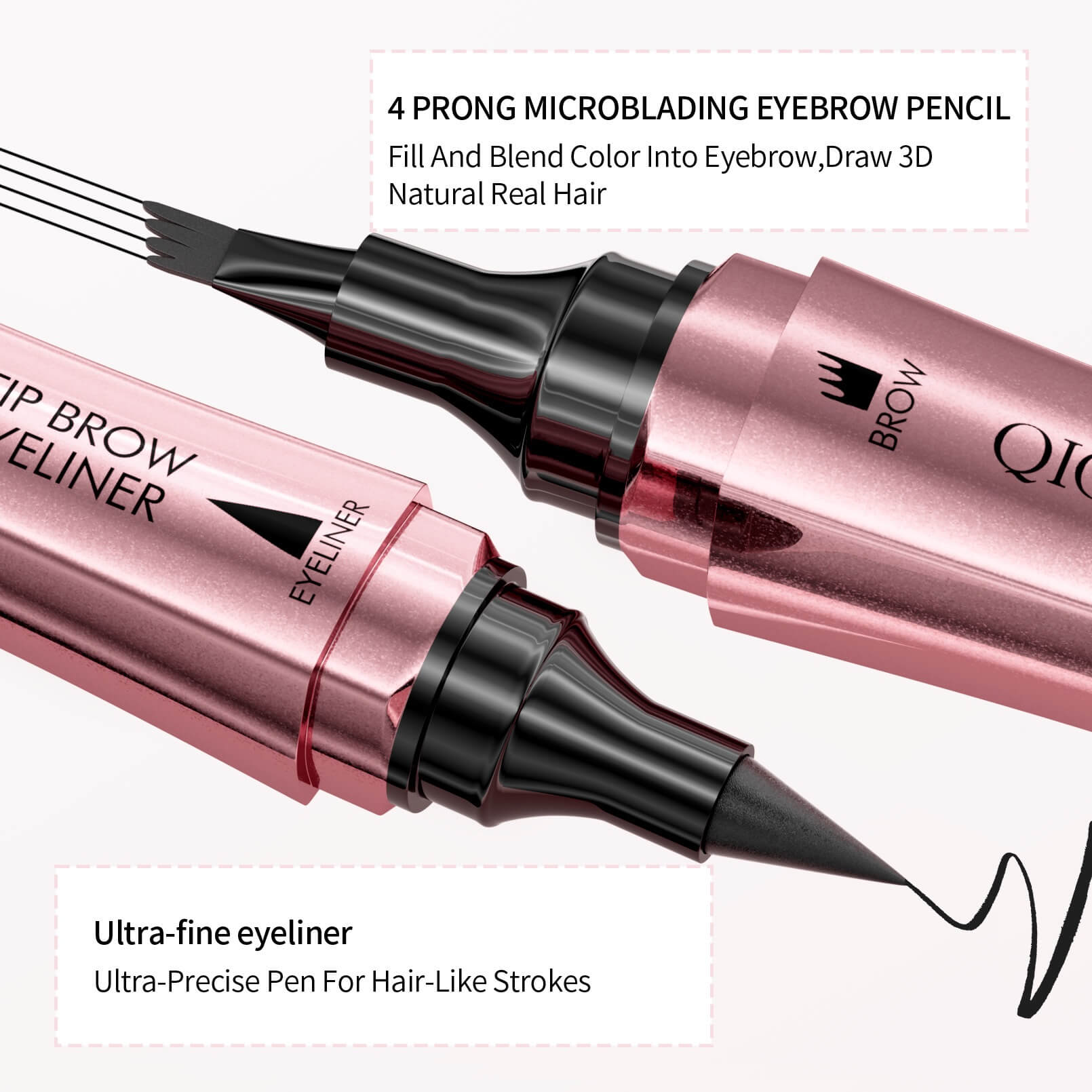 Natural Hair Stroke Eyebrow Makeup  Long Lasting 24h Eyebrow Pen