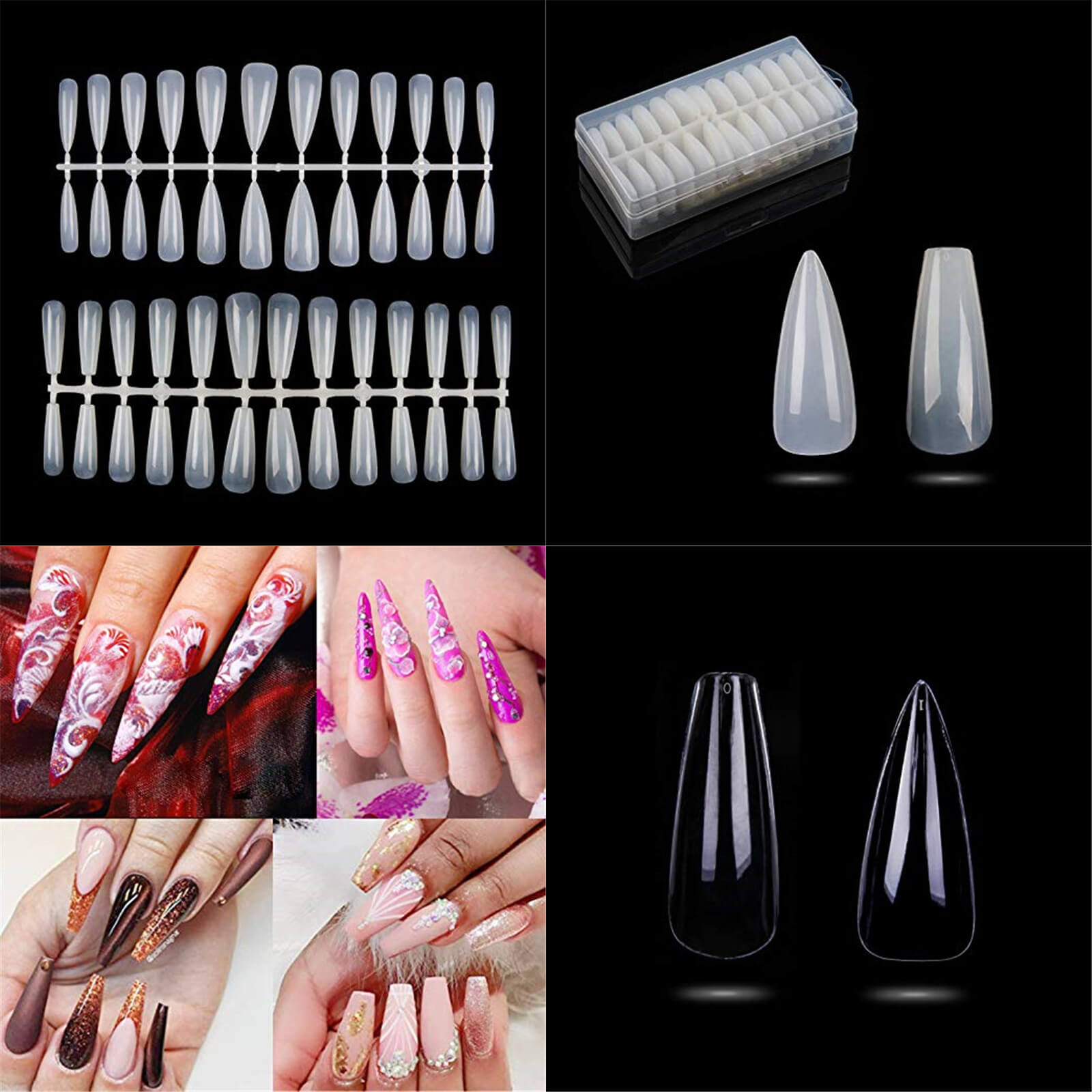 Non Marking press On Nails For Natural Nails | No Damage Fake Nails