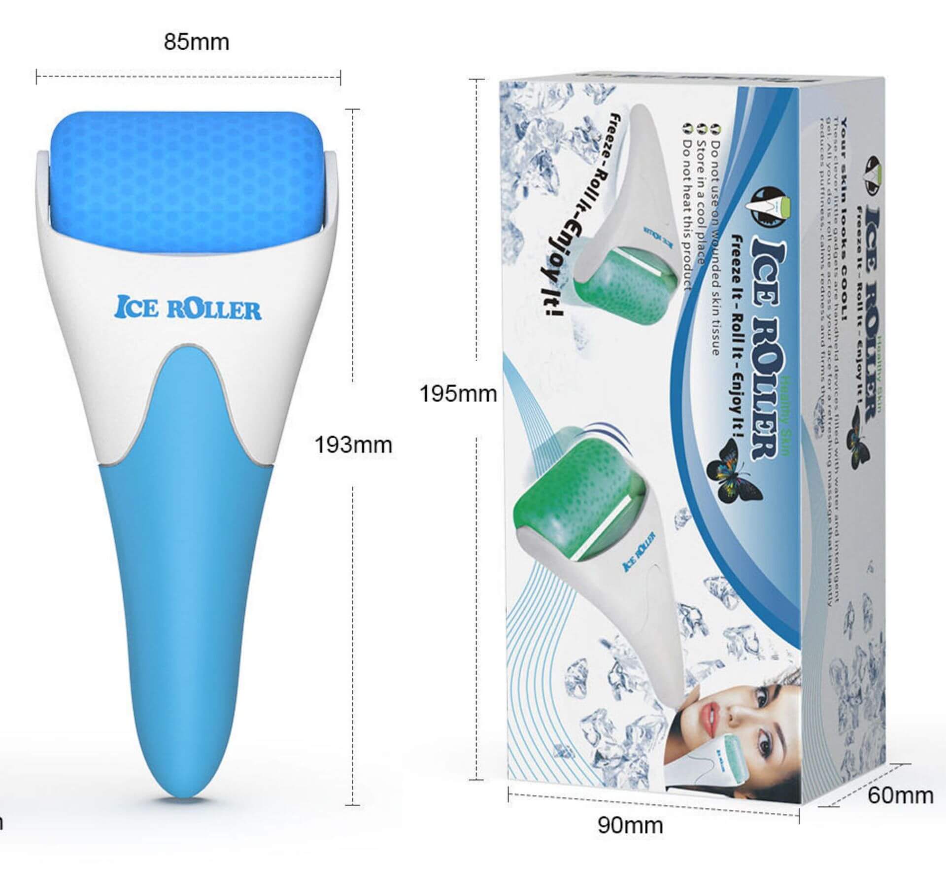 Reusable Ice Roller for Puffy Eyes and Acne | Cold Therapy Facial Tool
