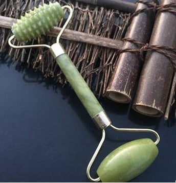 Rose Quartz Roller For Facial Lymphatic Drainage  Natural Jade Roller
