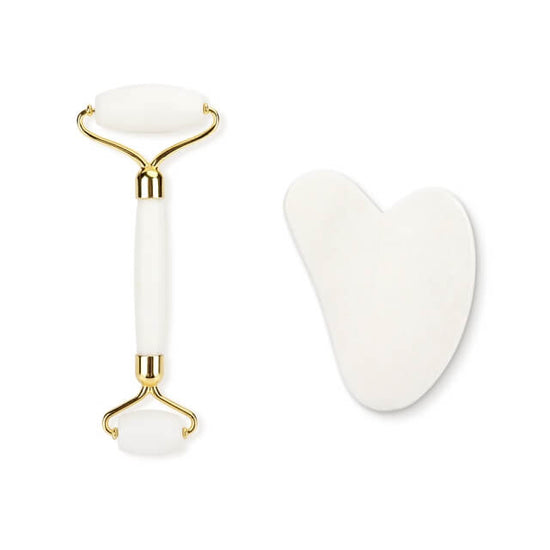 Rose Quartz Roller For Facial Lymphatic Drainage  Natural Jade Roller