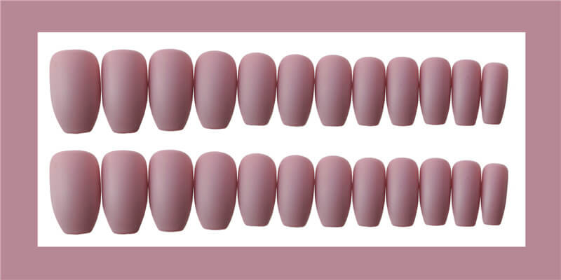 Wearable False Nails Natural Look | Reusable Wearable False Nails Set