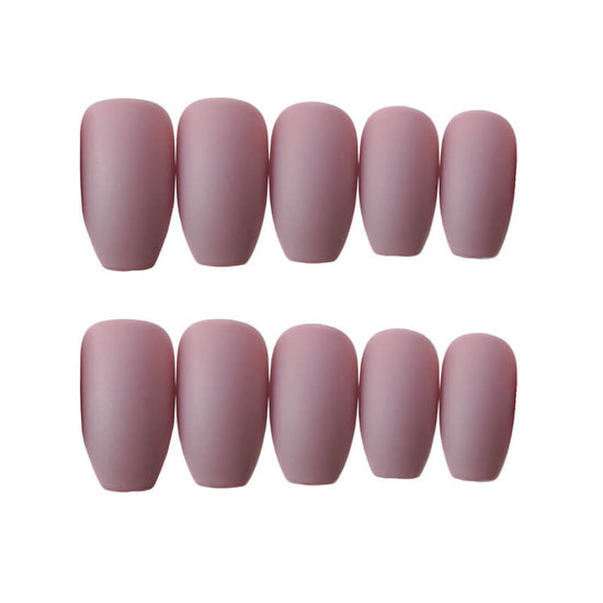 Wearable False Nails Natural Look | Reusable Wearable False Nails Set