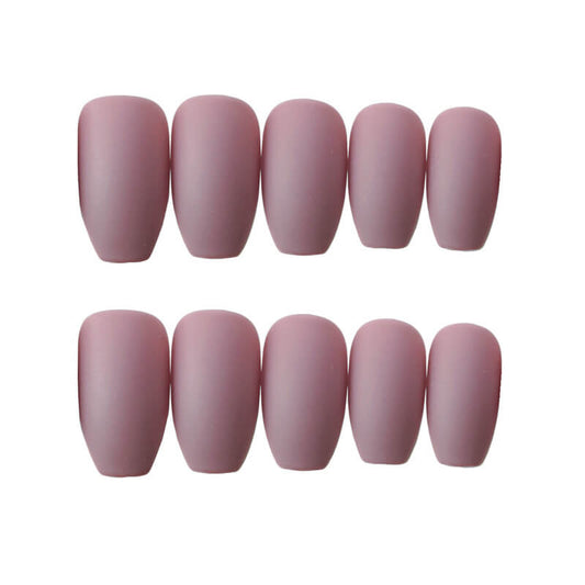 Wearable False Nails Natural Look | Reusable Wearable False Nails Set