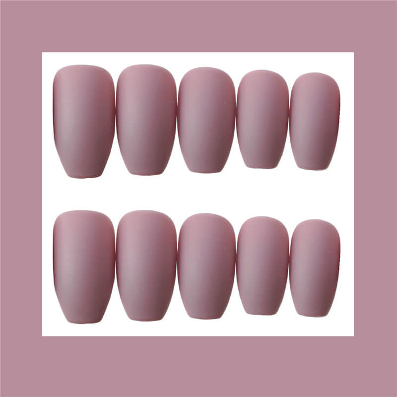 Wearable False Nails Natural Look | Reusable Wearable False Nails Set