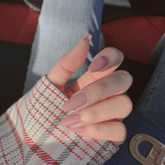 Wearable False Nails Natural Look | Reusable Wearable False Nails Set