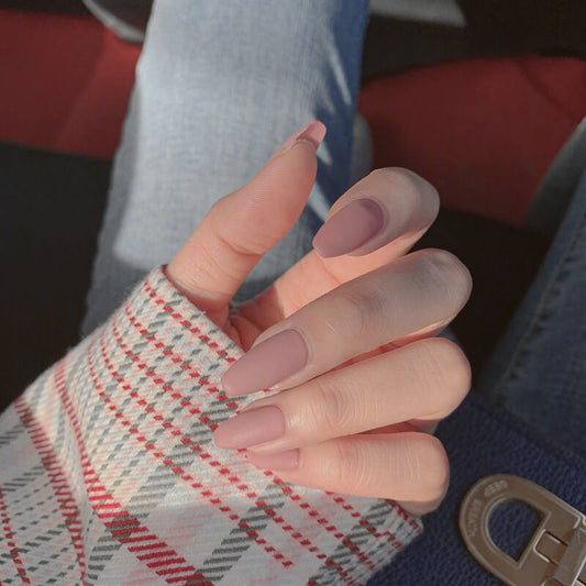 Wearable False Nails Natural Look | Reusable Wearable False Nails Set